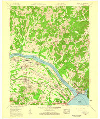 Calvert City 1958 topographic map thumbnail