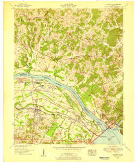 Calvert City 1955 topographic map thumbnail