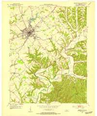 Campbellsville 1953 topographic map thumbnail