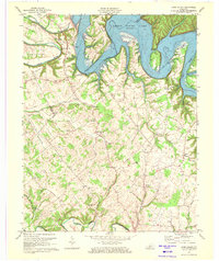 Cane Valley 1970 topographic map thumbnail