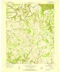 Cane Valley 1953 topographic map thumbnail