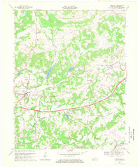 Caneyville 1967 topographic map thumbnail
