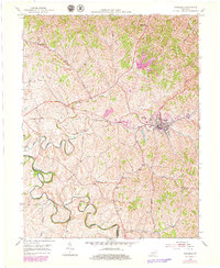 Carlisle 1953 topographic map thumbnail