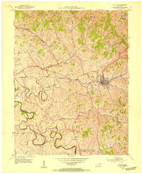 Carlisle 1953 topographic map thumbnail