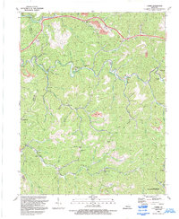 Carrie 1992 topographic map thumbnail