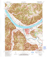 Carrollton 1967 topographic map thumbnail