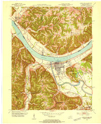 Carrollton 1953 topographic map thumbnail