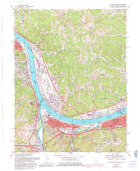 Catlettsburg 1968 topographic map thumbnail