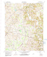 Center 1961 topographic map thumbnail