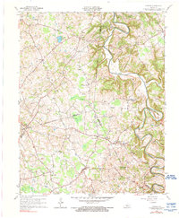Center 1961 topographic map thumbnail