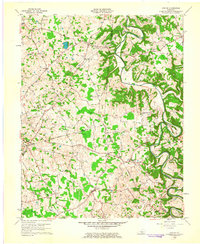 Center 1961 topographic map thumbnail