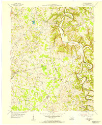 Center 1953 topographic map thumbnail