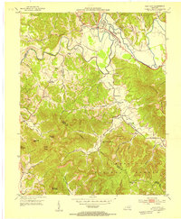Clay City 1952 topographic map thumbnail
