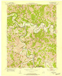 Claysville 1952 topographic map thumbnail