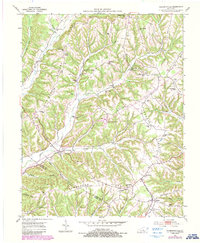 Clementsville 1952 topographic map thumbnail