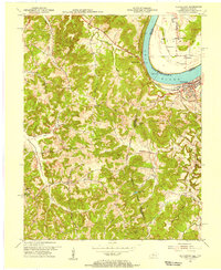 Cloverport 1953 topographic map thumbnail