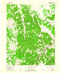 Colesburg 1960 topographic map thumbnail