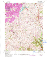 Coletown 1965 topographic map thumbnail