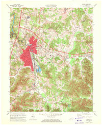 Corbin 1970 topographic map thumbnail