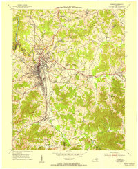 Corbin 1952 topographic map thumbnail