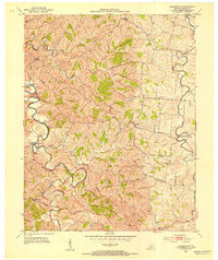 Cornishville 1952 topographic map thumbnail