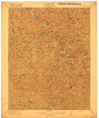 Cornettsville 1916 topographic map thumbnail