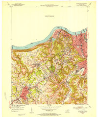 Covington 1950 topographic map thumbnail