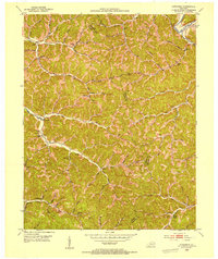 Cowcreek 1953 topographic map thumbnail