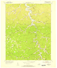 Creekville 1954 topographic map thumbnail