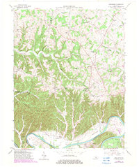 Creelsboro 1953 topographic map thumbnail