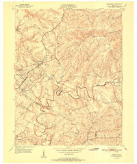 Crestwood 1951 topographic map thumbnail