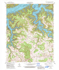 Cumberland City 1978 topographic map thumbnail