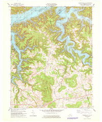 Cumberland City 1978 topographic map thumbnail