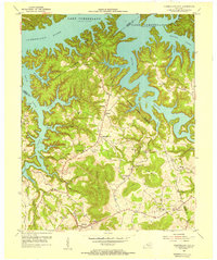 Cumberland City 1954 topographic map thumbnail