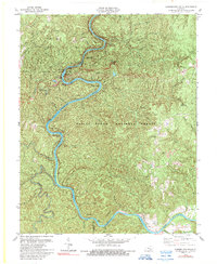 Cumberland Falls 1979 topographic map thumbnail