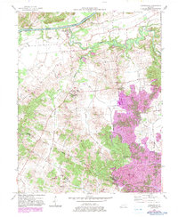 Curdsville 1953 topographic map thumbnail