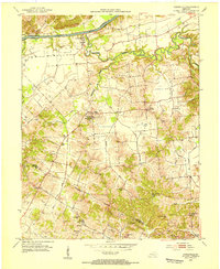 Curdsville 1953 topographic map thumbnail