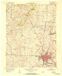 Danville 1952 topographic map thumbnail
