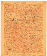 Dawson Springs 1911 topographic map preview