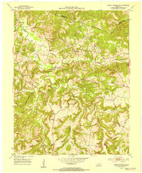 Dawson Springs SE 1953 topographic map thumbnail