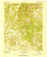 Dawson Springs SW 1953 topographic map thumbnail