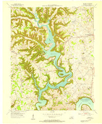 Delmer 1954 topographic map preview