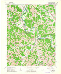 De Mossville 1961 topographic map thumbnail