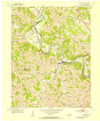 De Mossville 1953 topographic map thumbnail