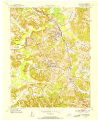 Drakesboro 1953 topographic map thumbnail