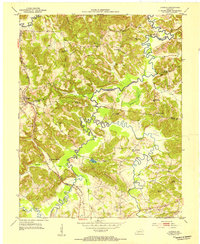 Dunmor 1953 topographic map thumbnail
