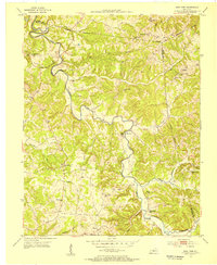 East Fork 1953 topographic map thumbnail
