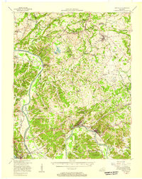 Eddyville 1955 topographic map thumbnail