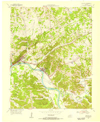 Eddyville 1954 topographic map thumbnail