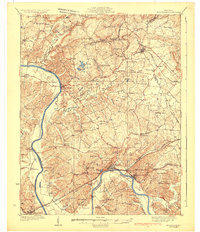 Eddyville 1931 topographic map thumbnail